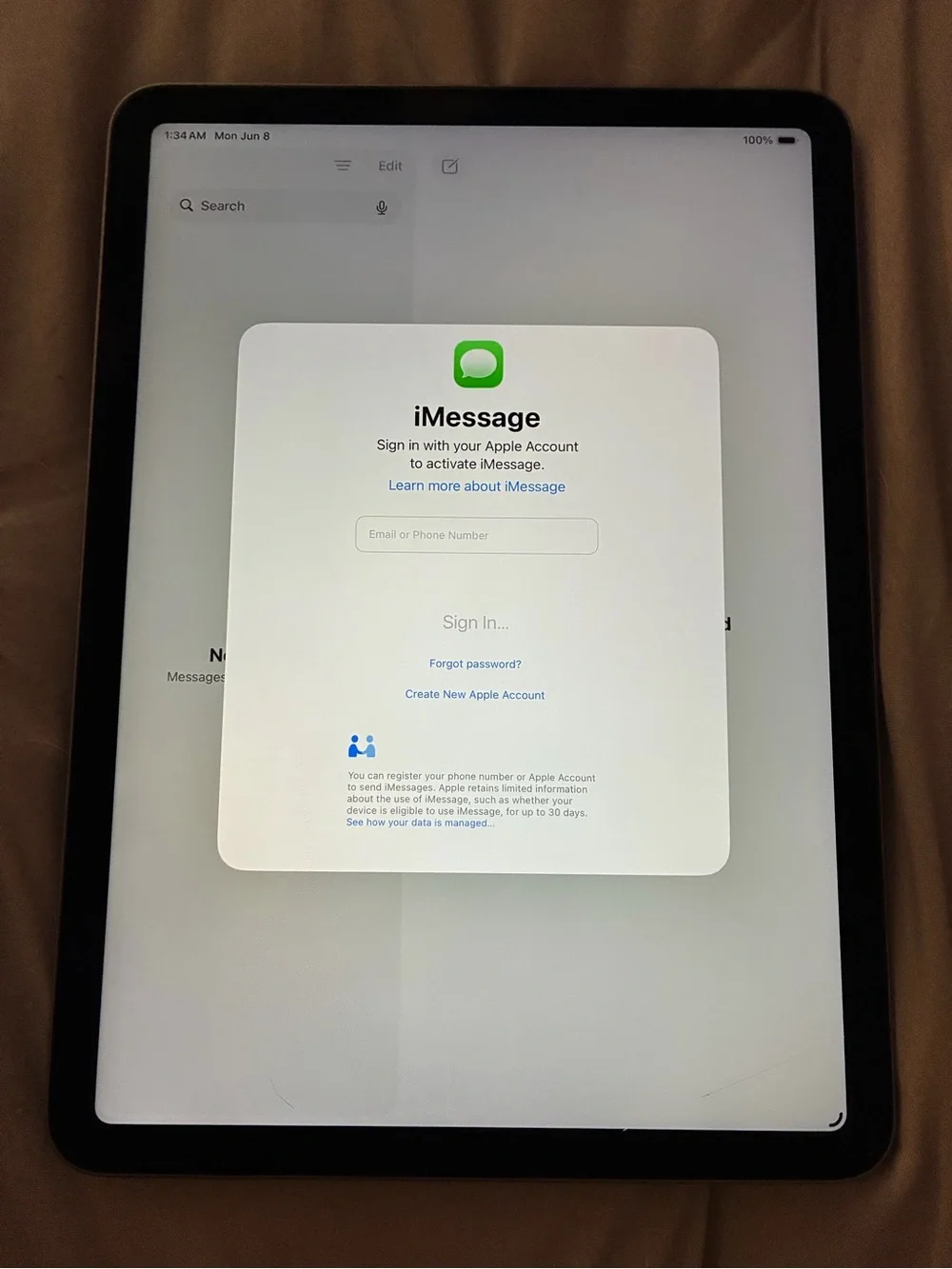 Apple iPad in Space Gray - Sleek Metallic Finish